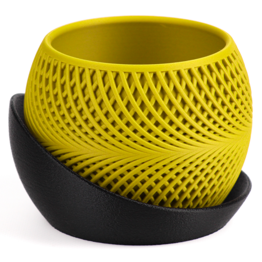 Кашпо Drift Planter (Black/Yellow)