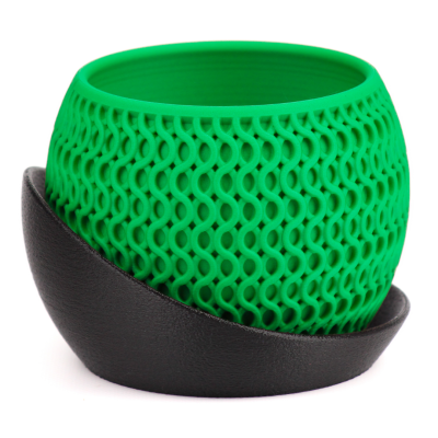 Кашпо h3li0 Echo Planter (Black/Green)