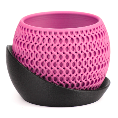 Кашпо h3li0 Echo Planter (Black/Pink)