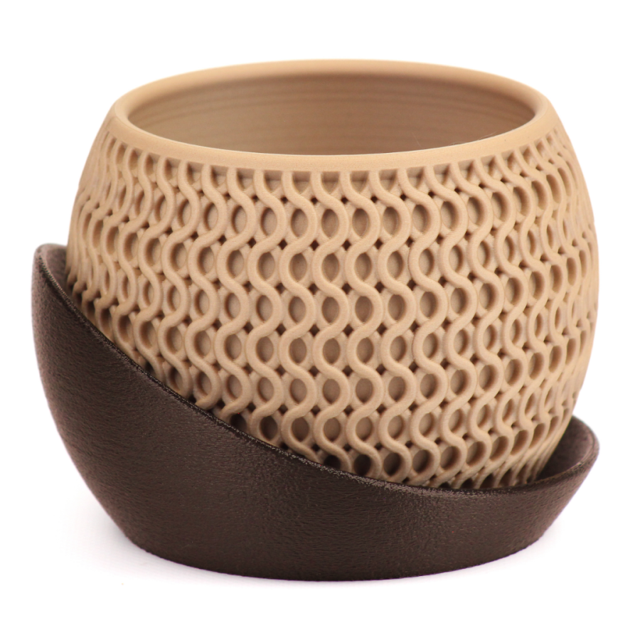 Кашпо Echo Planter (Brown/Wood)
