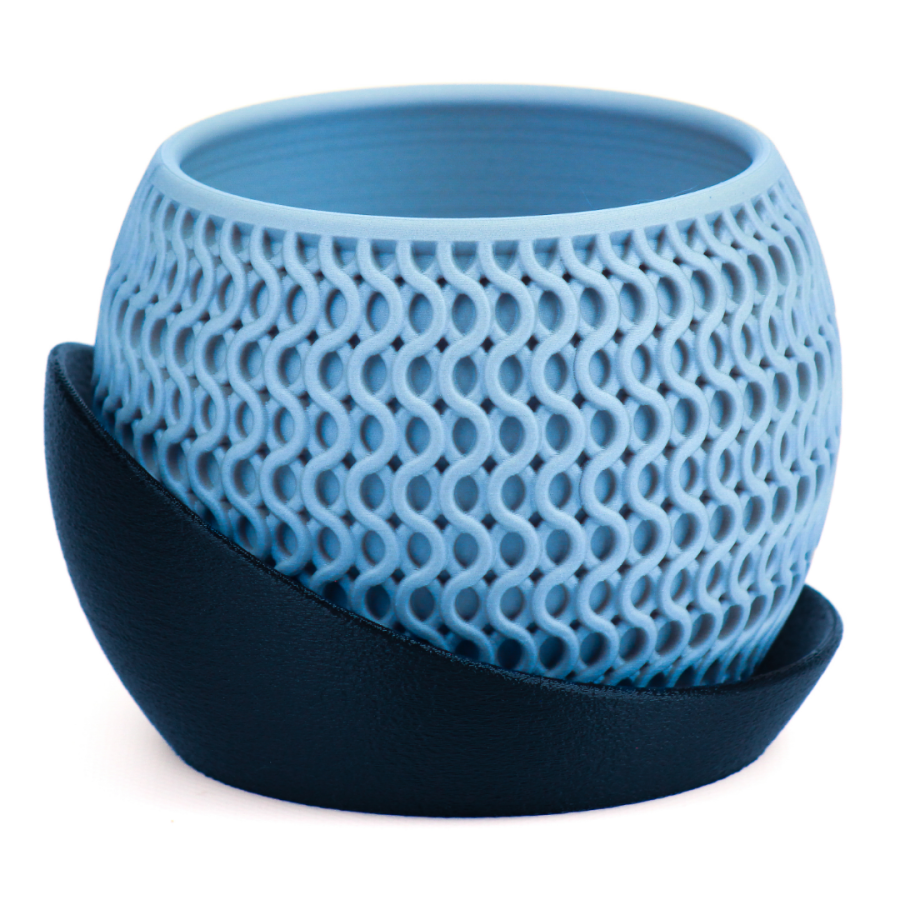 Кашпо Echo Planter (Navy/Light Blue)