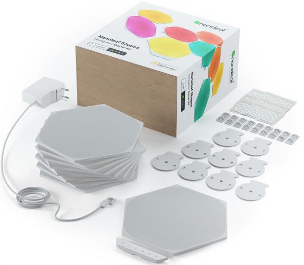 Розумна система освітлення Nanoleaf Shapes - Hexagons Starter Kit - 9 шт. (White)