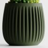 Кашпо Columna Planter (Olive Green)