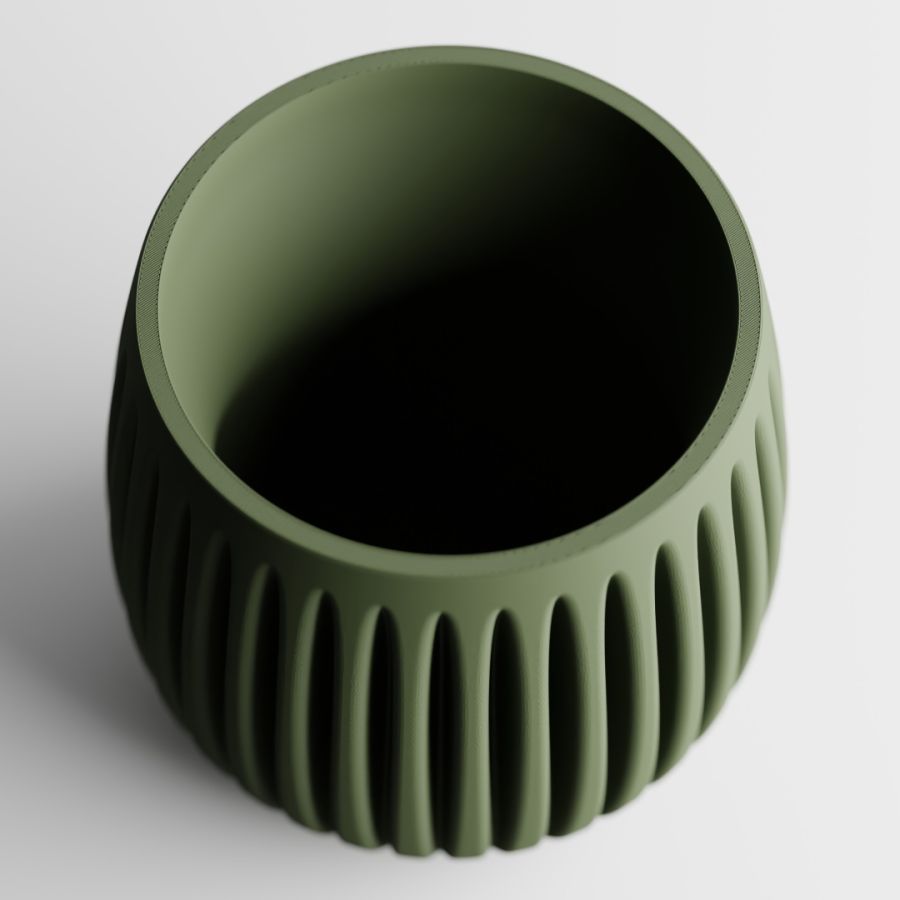 Кашпо Columna Planter (Olive Green)