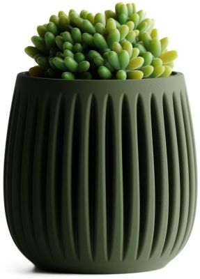 Кашпо Columna Planter (Olive Green)