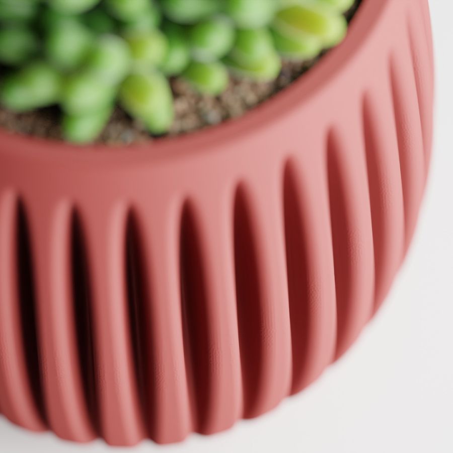 Кашпо Columna Planter (Dark Red)