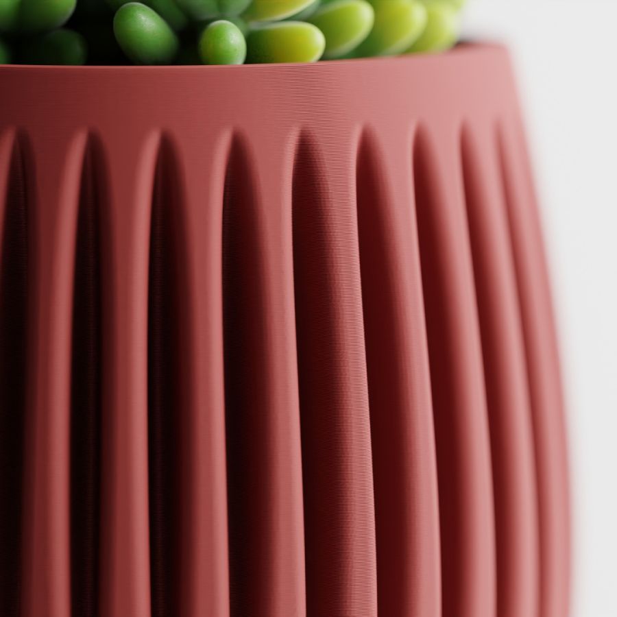 Кашпо Columna Planter (Dark Red)