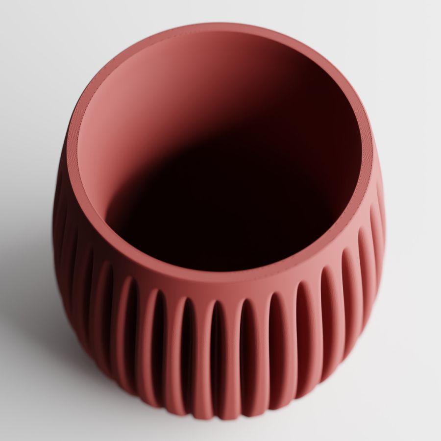 Кашпо Columna Planter (Dark Red)