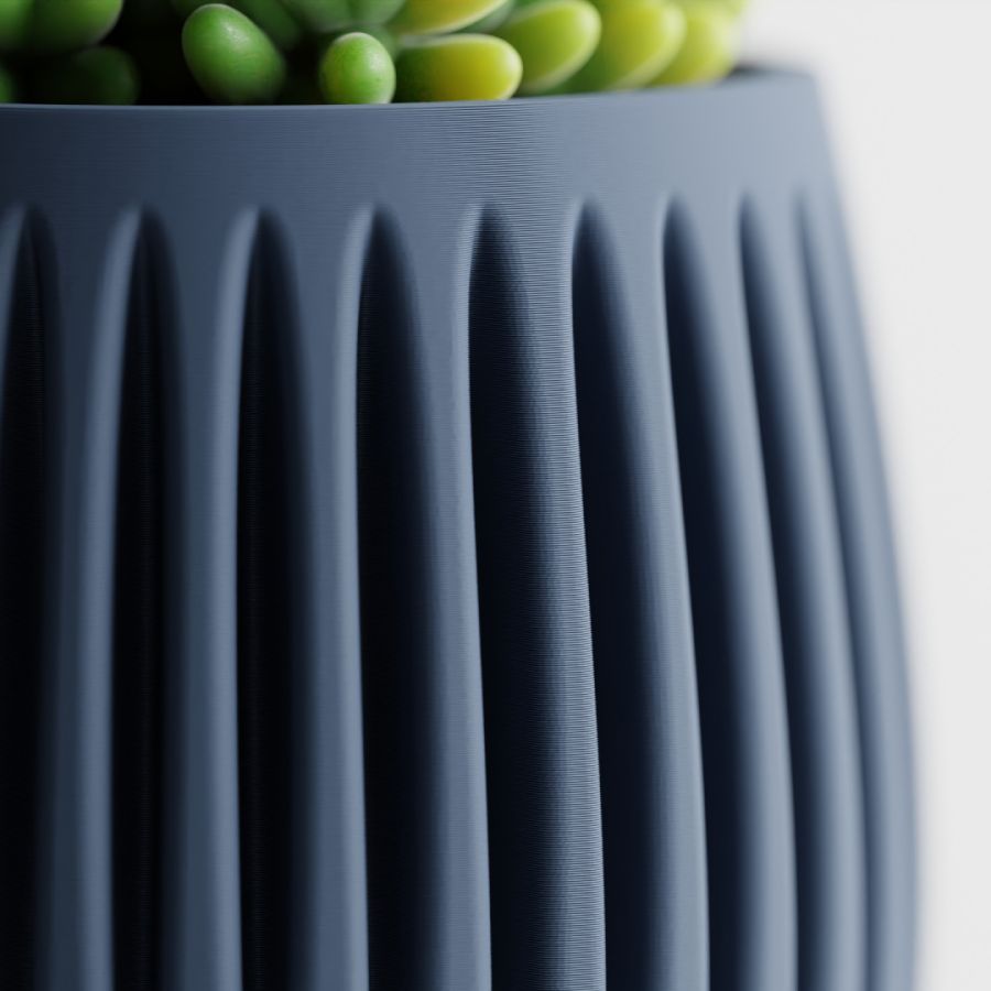 Кашпо Columna Planter (Navy Blue)