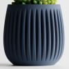 Кашпо Columna Planter (Navy Blue)