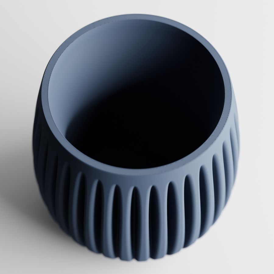 Кашпо Columna Planter (Navy Blue)