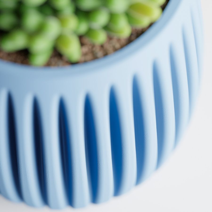 Кашпо Columna Planter (Light Blue)