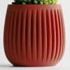 Кашпо Columna Planter (Marble Red)
