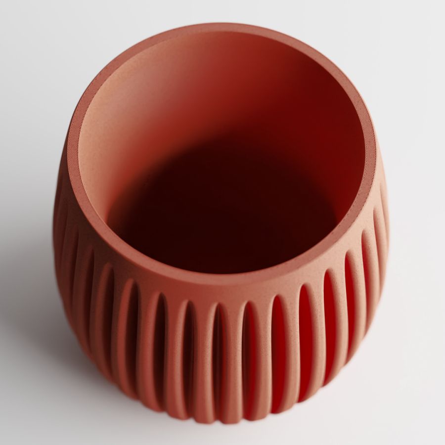 Кашпо Columna Planter (Marble Red)
