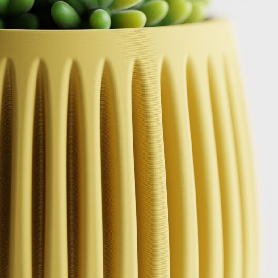 Кашпо Columna Planter (Yellow)