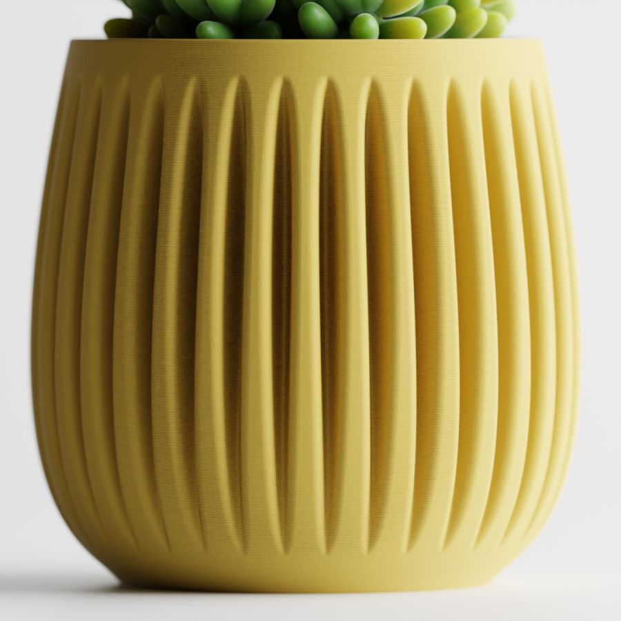 Кашпо Columna Planter (Yellow)