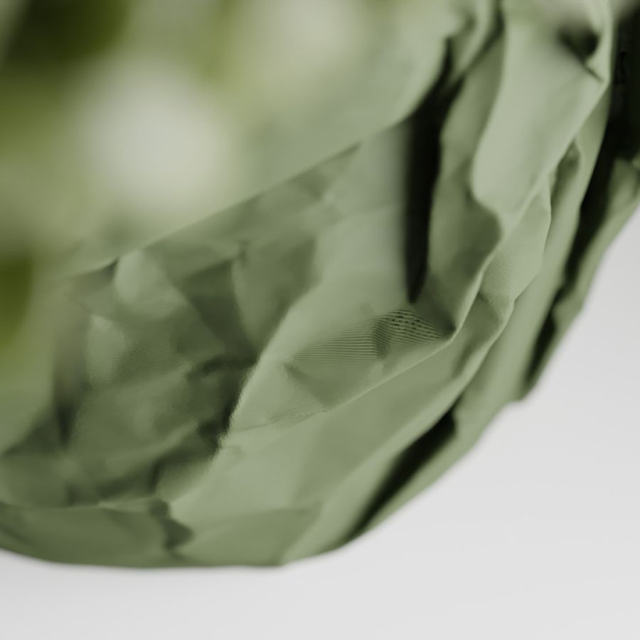 Кашпо Crumbled Paper Round Planter (Olive Green)