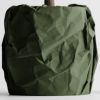 Кашпо Crumbled Paper Round Planter (Olive Green)