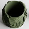 Кашпо Crumbled Paper Round Planter (Olive Green)