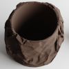 Кашпо Crumbled Paper Round Planter (Dark Brown)