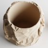 Кашпо Crumbled Paper Round Planter (Wood)