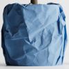 Кашпо Crumbled Paper Round Planter (Light Blue)