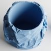 Кашпо Crumbled Paper Round Planter (Light Blue)