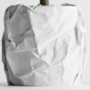 Кашпо Crumbled Paper Round Planter (White)