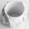 Кашпо Crumbled Paper Round Planter (White)