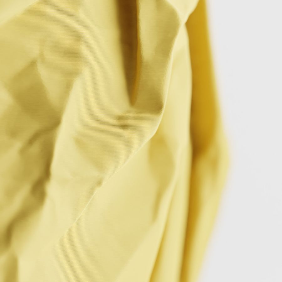 Кашпо Crumbled Paper Round Planter (Yellow)