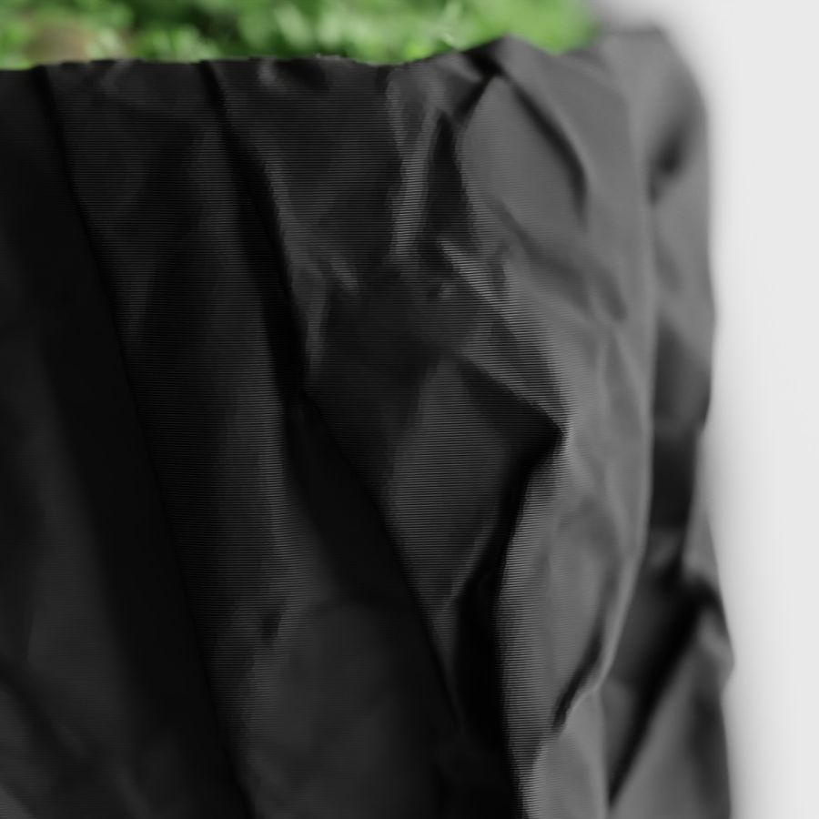 Кашпо Crumbled Paper Square Planter (Black)