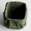 Кашпо Crumbled Paper Square Planter (Olive Green)