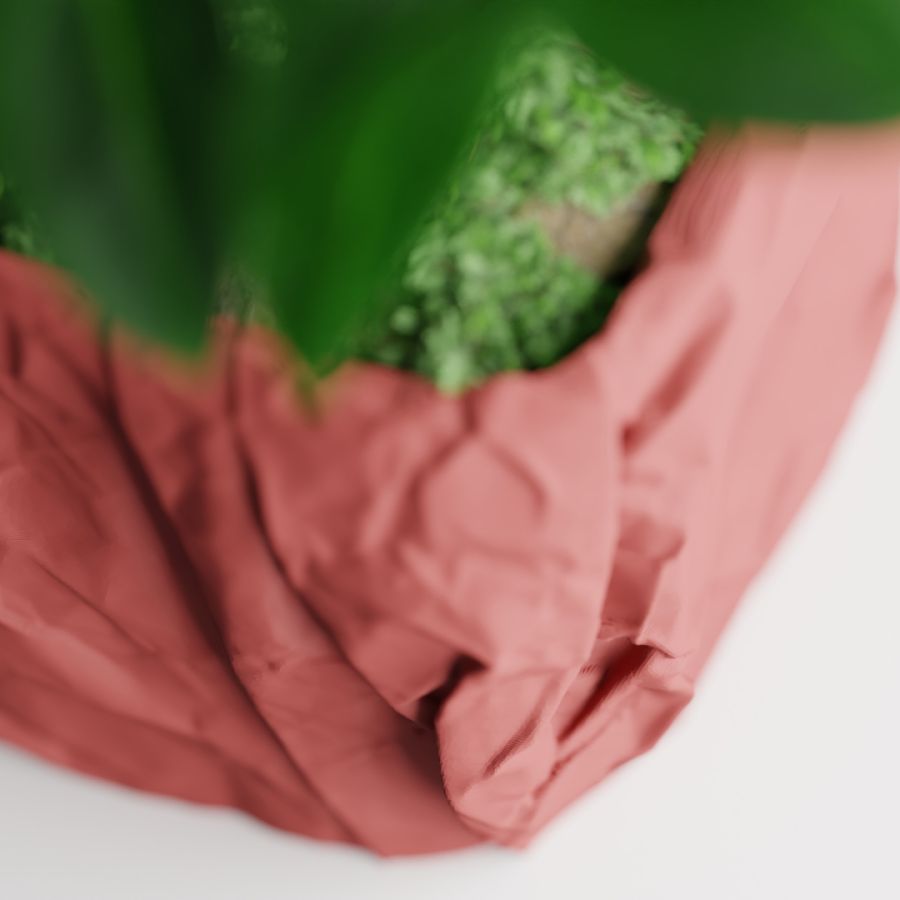 Кашпо Crumbled Paper Square Planter (Dark Red)