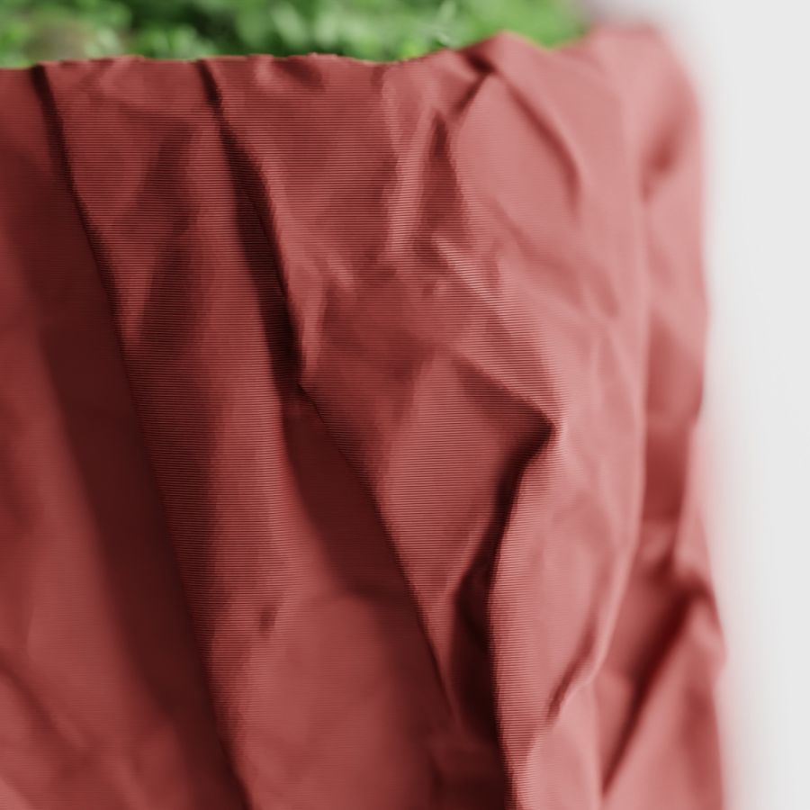 Кашпо Crumbled Paper Square Planter (Dark Red)