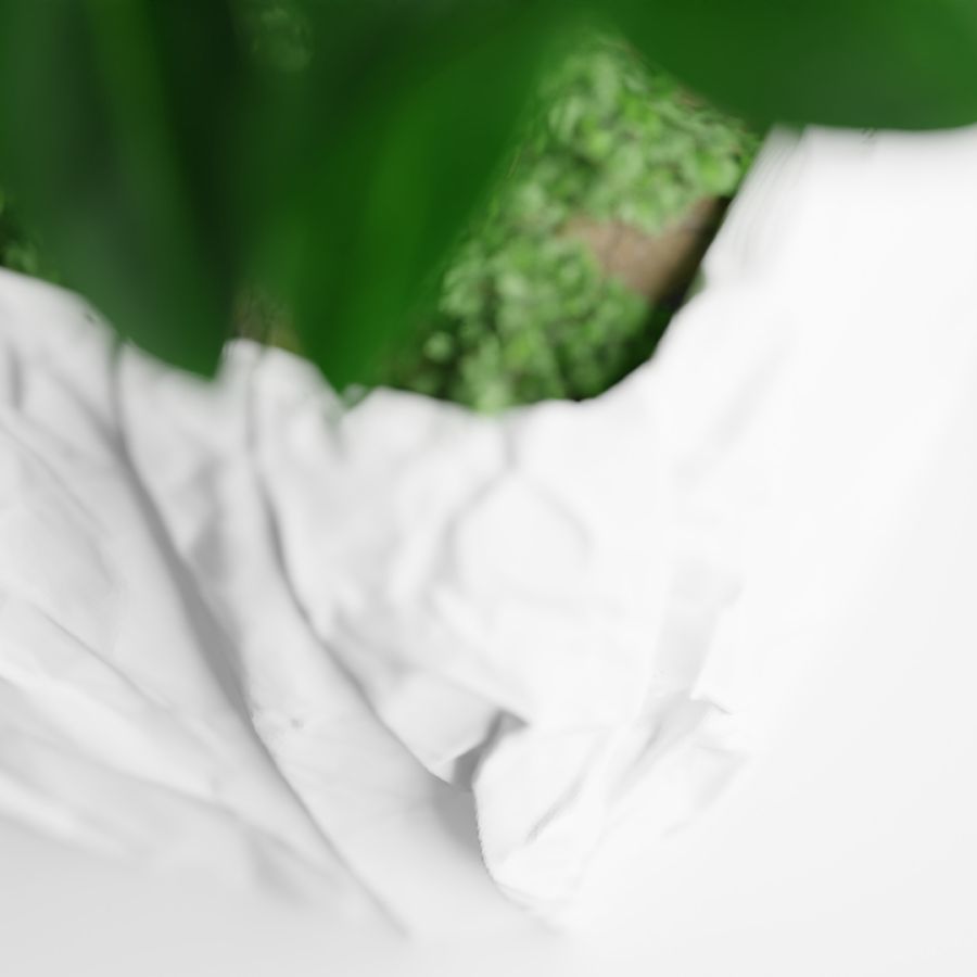 Кашпо Crumbled Paper Square Planter (White)