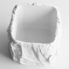 Кашпо Crumbled Paper Square Planter (White)