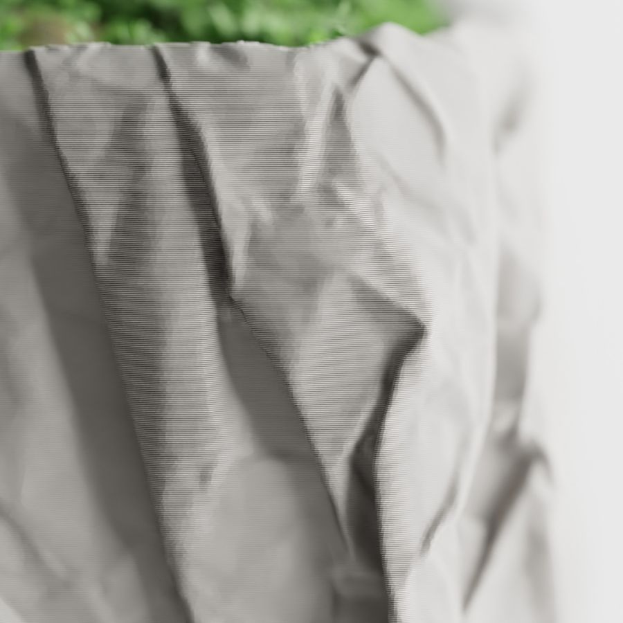 Кашпо Crumbled Paper Square Planter (Grey)
