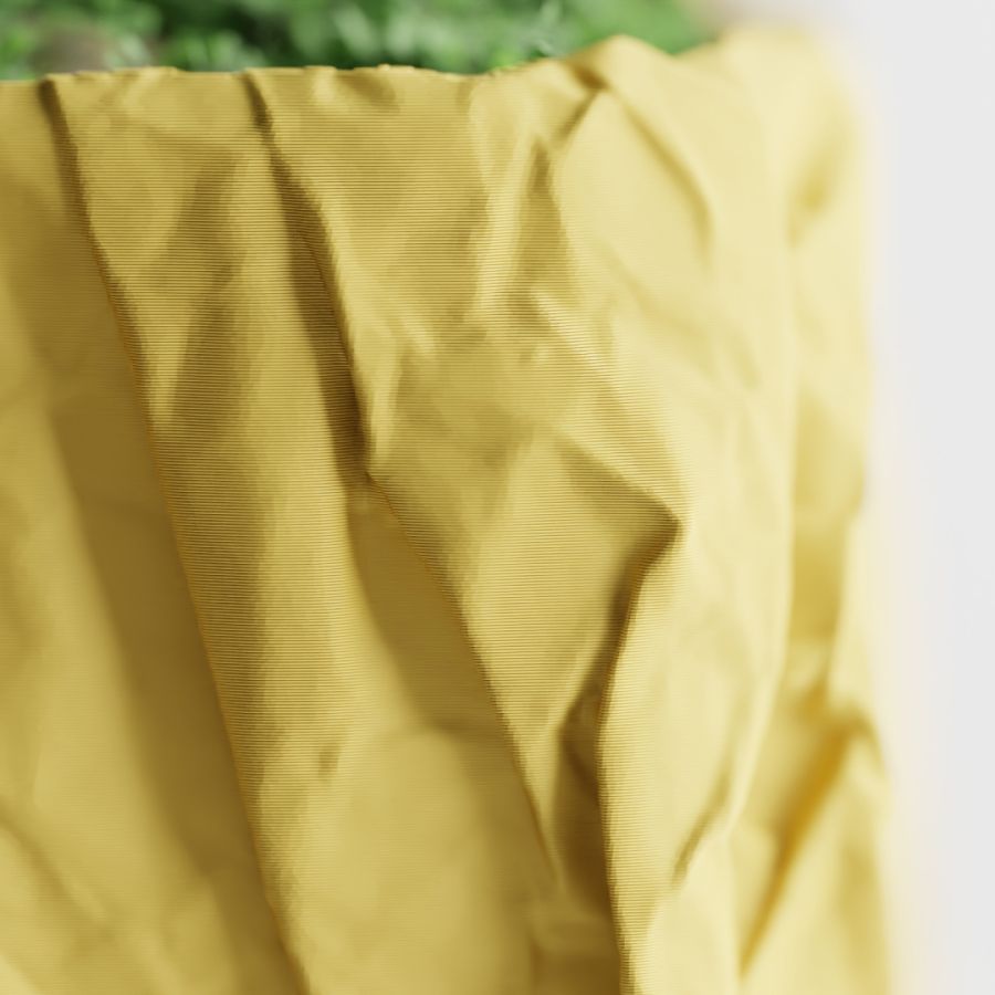 Кашпо Crumbled Paper Square Planter (Yellow)