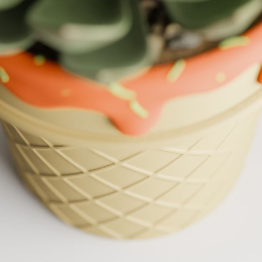 Кашпо Ice Cream Planter (Orange)