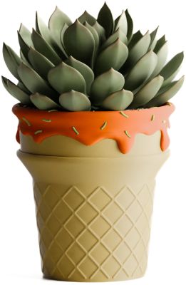 Кашпо Ice Cream Planter (Orange)