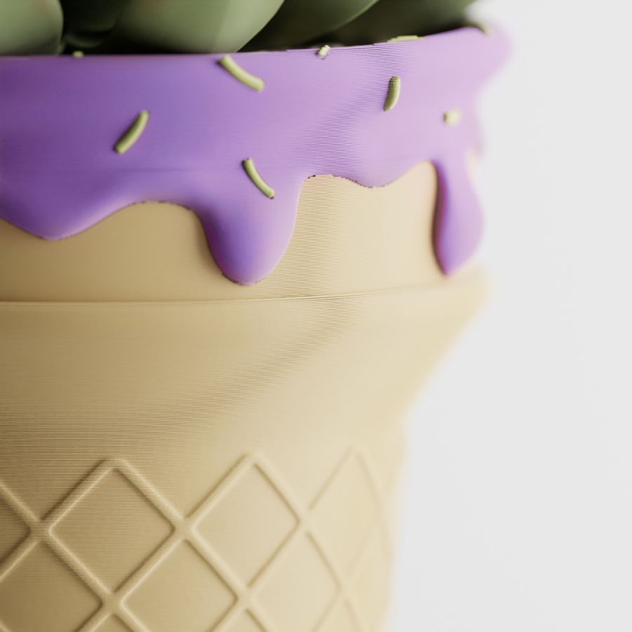 Кашпо Ice Cream Planter (Blueberry)