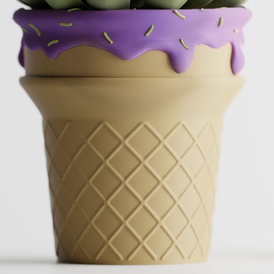 Кашпо Ice Cream Planter (Blueberry)