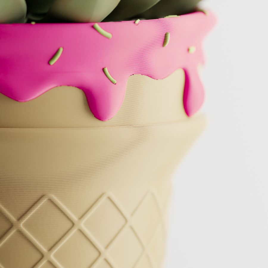 Кашпо Ice Cream Planter (Raspberry)