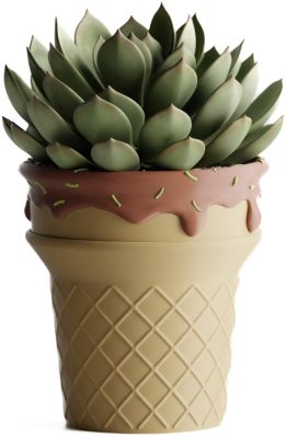 Кашпо Ice Cream Planter (Chocoalte)