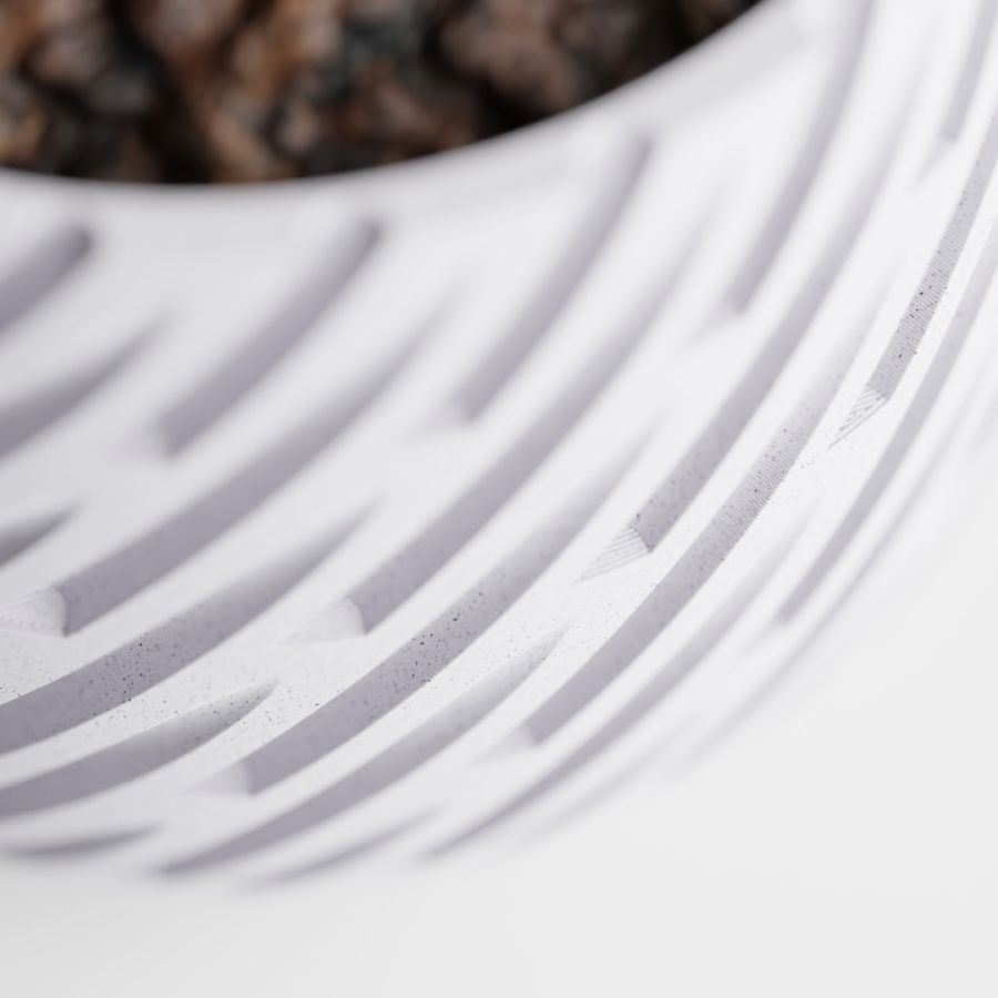 Кашпо Lioren Planter (Marble White)