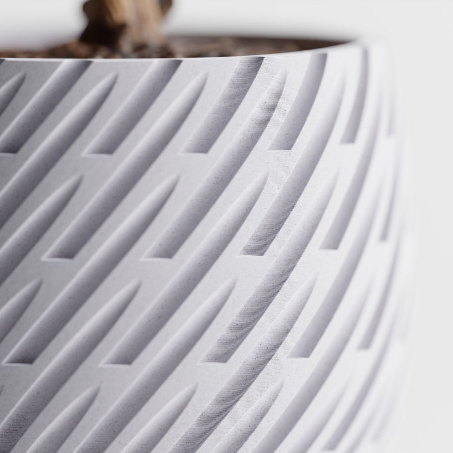 Кашпо Lioren Planter (Marble White)