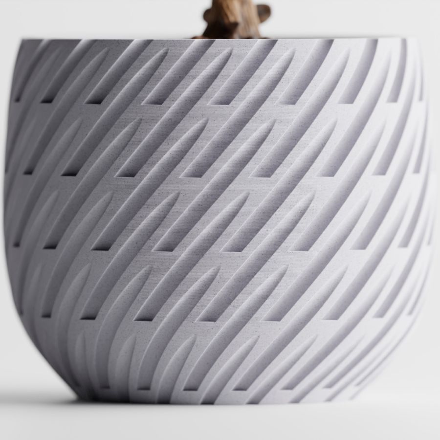 Кашпо Lioren Planter (Marble White)