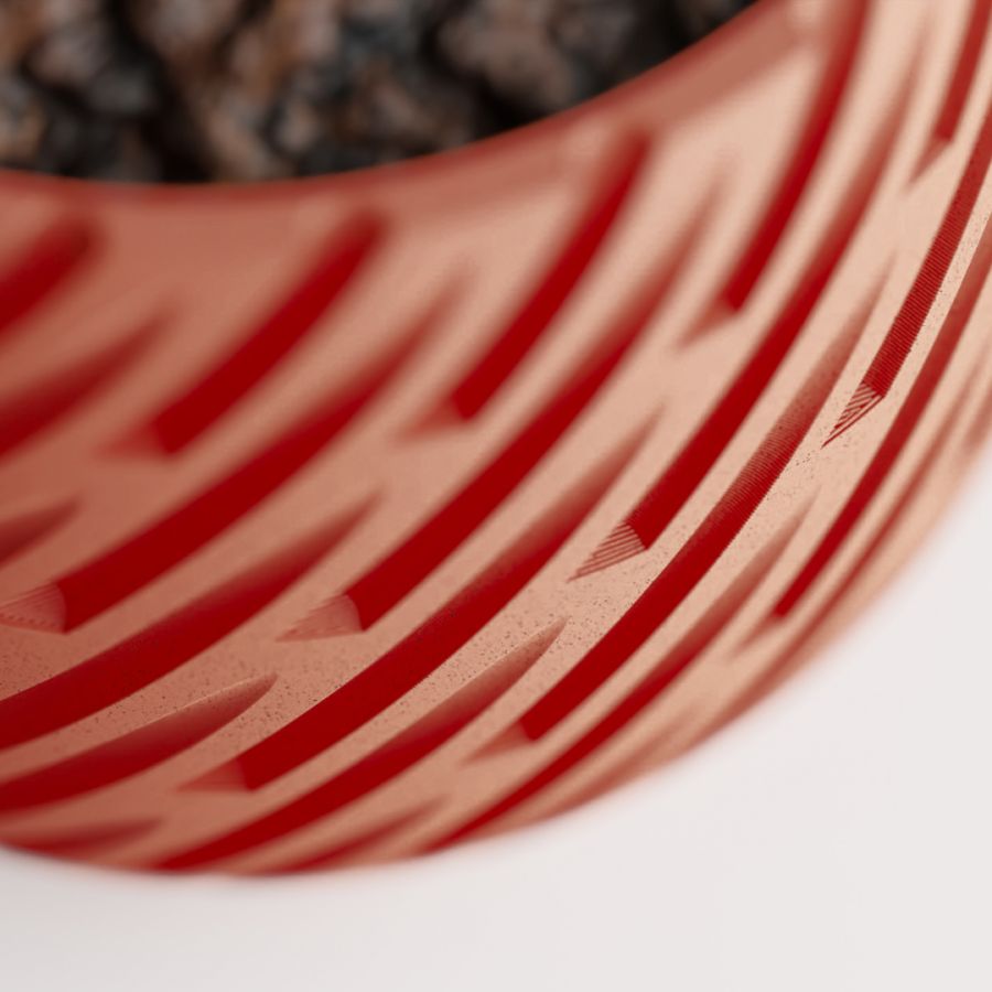 Кашпо Lioren Planter (Marble Red)
