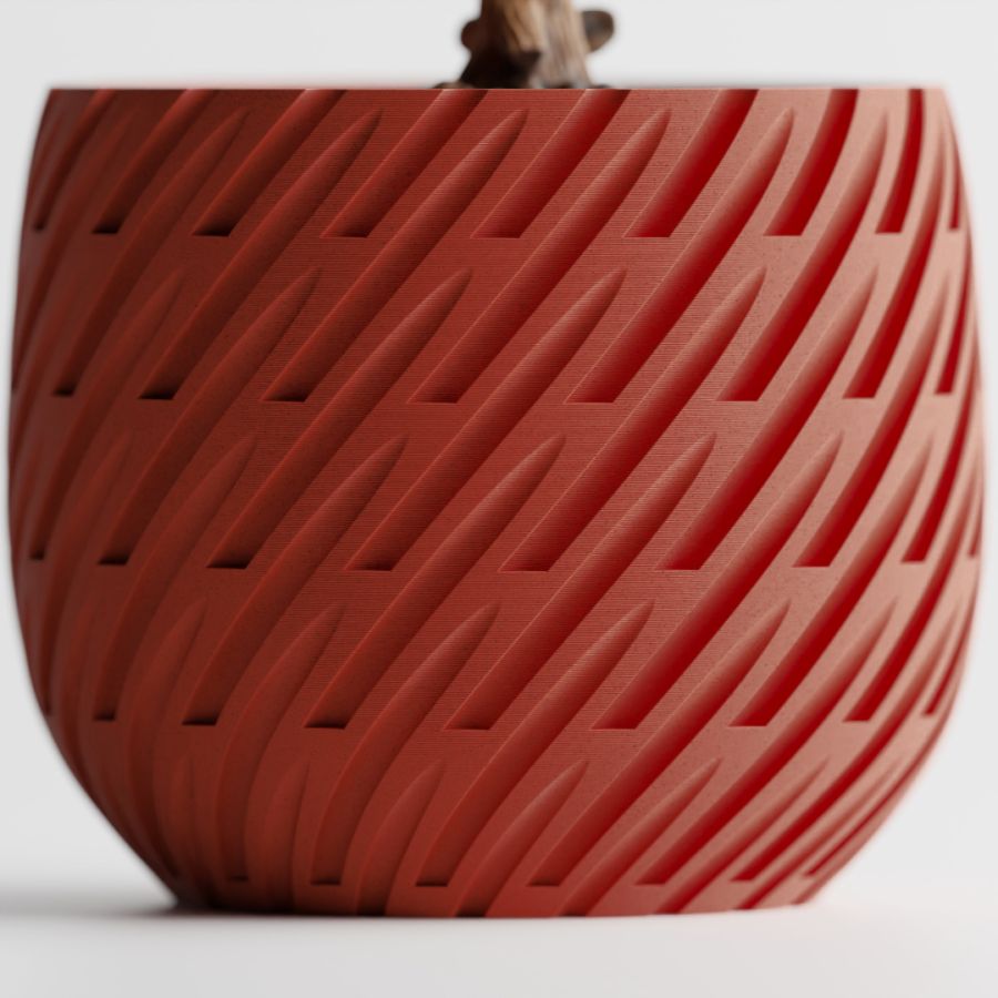 Кашпо Lioren Planter (Marble Red)
