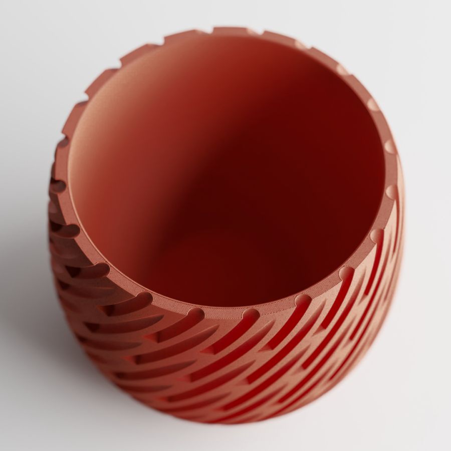 Кашпо Lioren Planter (Marble Red)